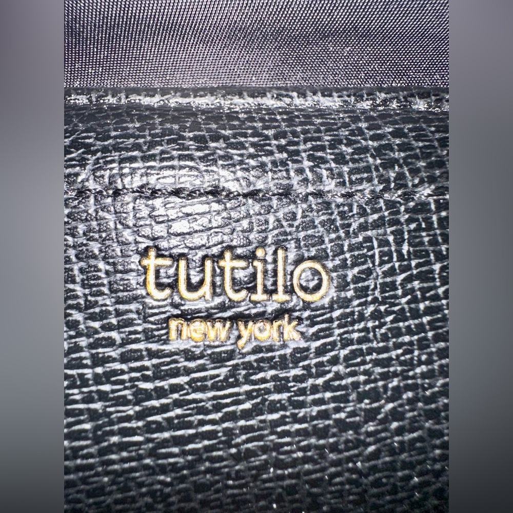 Tutilo New York Black Vegan Backpack Bag Purse School Diaper Bag. Pre-owned. - Picture 14 of 14